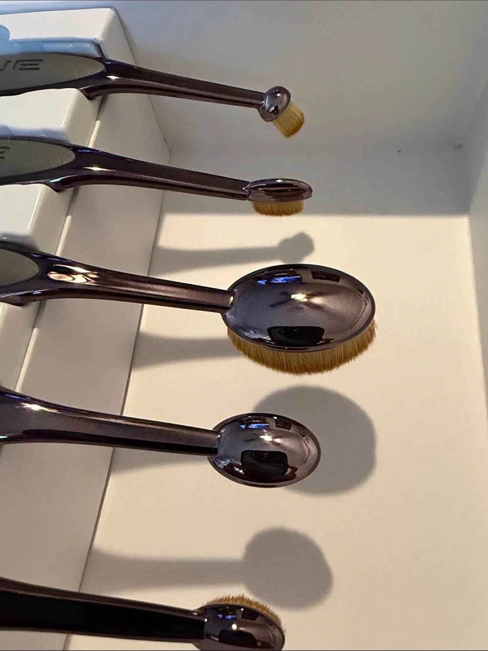 artis Elite Collection Smoke Finish Brush Set - Silver